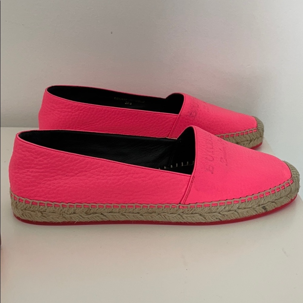 NEW Burberry Espadrilles Neon Pink Size 37 - Picture 4 of 6